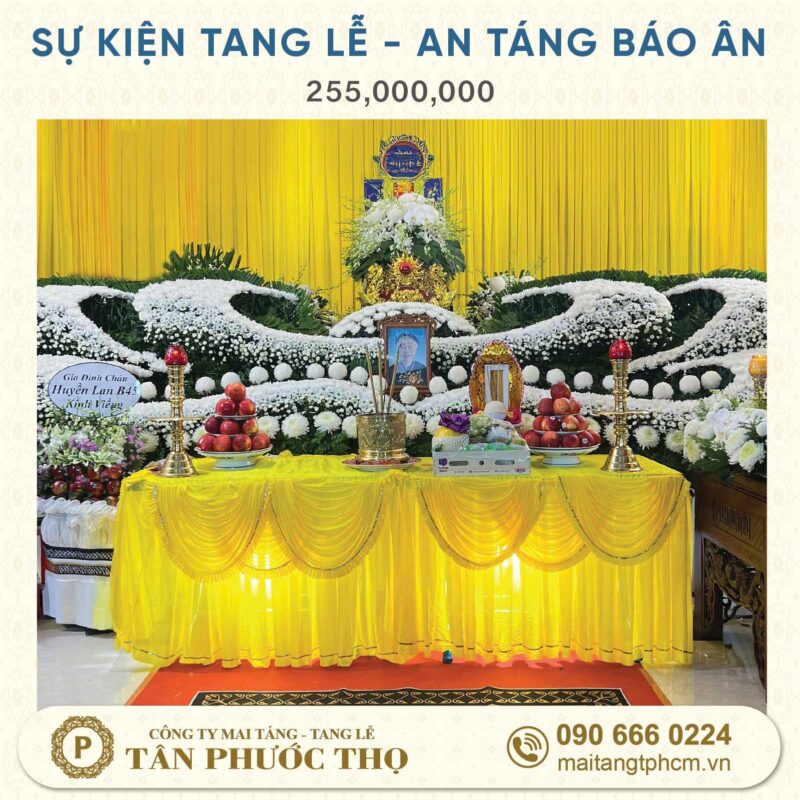 gói an táng báo ân sự kiện tang lễ