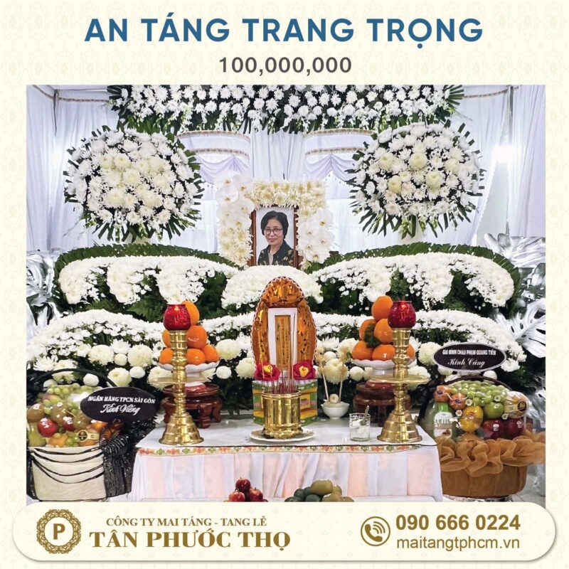 gói an táng trang trọng