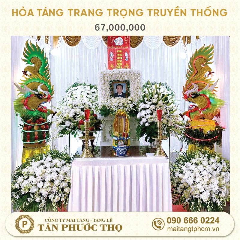 gói hoả táng trang trọng truyền thống